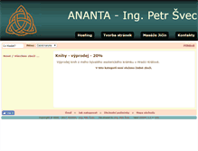 Tablet Screenshot of ananta.cz