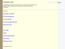 Tablet Screenshot of ananta.com